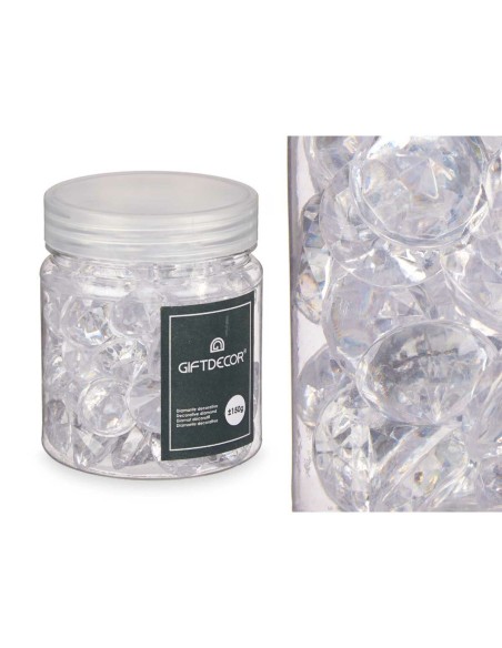 Pierres Décoratives Gift Decor 6007XYP-T 6007XYP-T Transparent 150 g Diamant (16 Unités)
