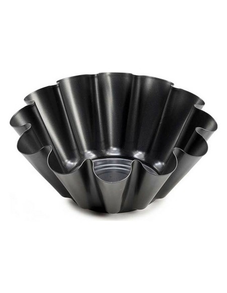 Moule à flan Kinvara 83009 Gris foncé Acier 23 x 8,2 x 23 cm (12 Unités)