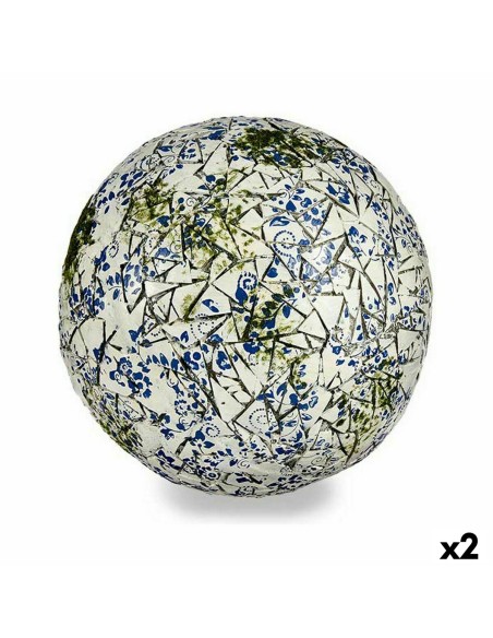 Figure décorative de jardin Ibergarden ZD180106 ZD180106 Polyrésine Ballon 31,5 x 31,5 x 31,5 cm (2 Unités)