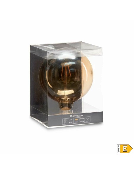 Lampe LED Gift Decor ZS028-116D ZS028-116D Transparent 4 W E27 14 x 19 x 14 cm Vintage 12 Unités