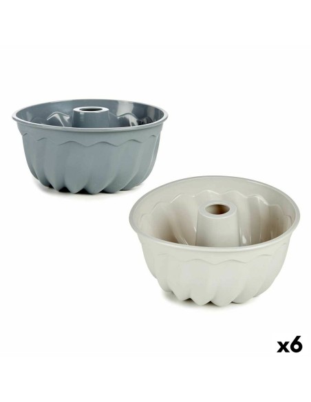 Moule à pâtisserie Kinvara HH026 HH026 Gris clair Gris foncé Silicone 22 x 10 x 22 cm Bague (6 Unités)