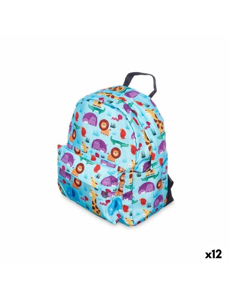 Cartable Pincello 587 587 Multicouleur 28 x 12 x 22 cm 22 x 28 x 12 cm animaux (12 Unités)