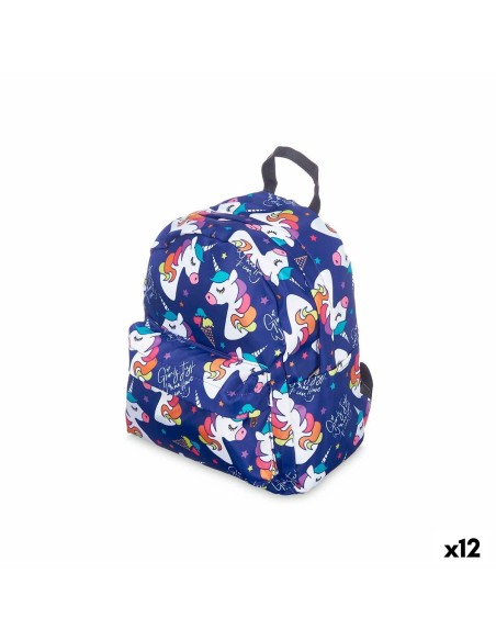 Cartable Pincello 586 586 Multicouleur 28 x 12 x 22 cm 22 x 28 x 12 cm Licorne (12 Unités)