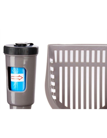 Pelle ramasse poussière Mascow 324 324 Anthracite Plastique 28 x 7 x 12,5 cm Animaux de compagnie Distributeur de sacs (12 Unité