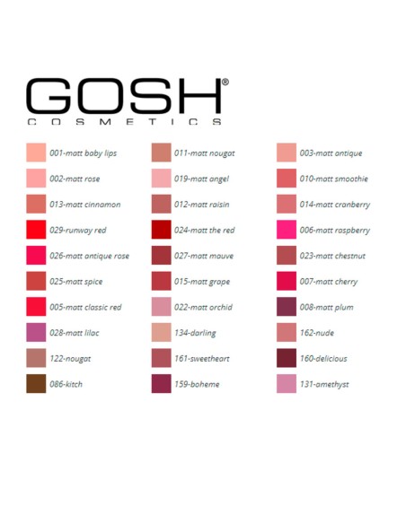Rouge à lèvres Velvet Touch Gosh Copenhagen (4 g)
