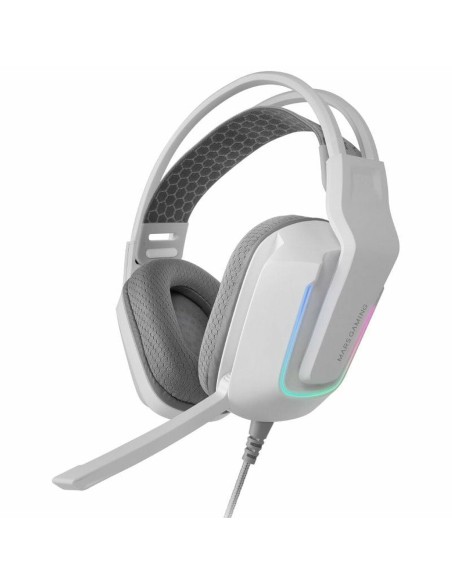 Casques avec Micro Gaming Mars Gaming MH-Strike Blanc