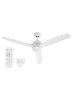 Ventilateur de Plafond avec Lumière Argon W-FC5288-3C1L WH W-FC5288-3C1L WH Blanc 40 W Ø 132 cm