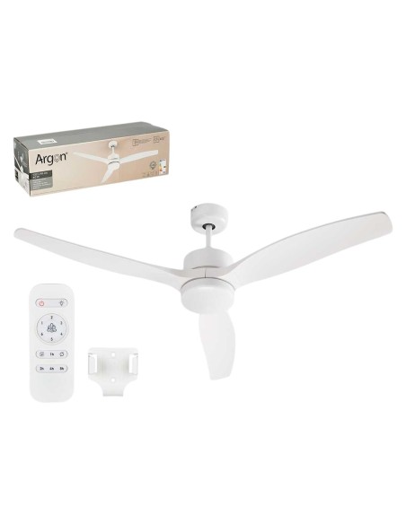 Ventilateur de Plafond avec Lumière Argon W-FC5288-3C1L WH W-FC5288-3C1L WH Blanc 40 W Ø 132 cm