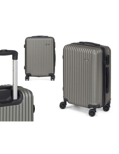 Valise cabine HT-017-D Gris foncé 55 x 35 x 20 cm Rayures 2