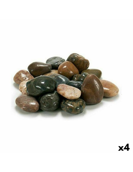 Pierres Décoratives Ibergarden 3MG 3MG Marron Gris 3 Kg (4 Unités)