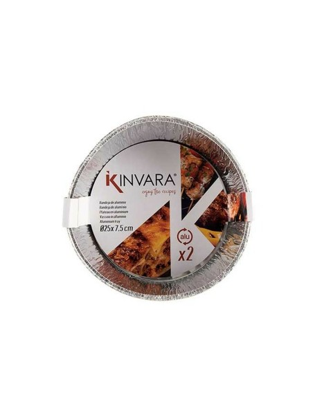 Lot de plateaux pour aliments Kinvara 30287 30287 Jetable Rond 12 Unités