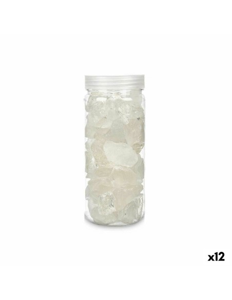 Pierres Décoratives Gift Decor 4005DC-MT 4005DC-MT Blanc 600 g Quartz (12 Unités)