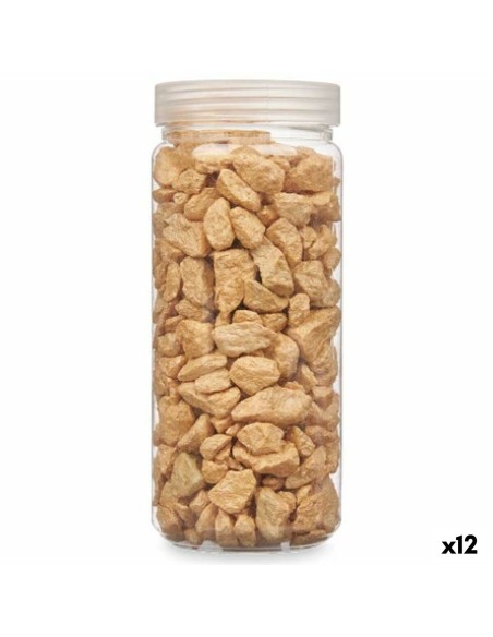 Pierres Décoratives Gift Decor 2344DC-CZ9 2344DC-CZ9 Beige 10 - 20 mm 700 g 6,2 x 15,3 x 6,2 cm 6,5 x 15,8 x 6,5 cm (12 Unités)