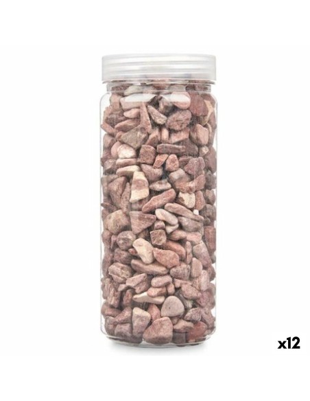Pierres Décoratives Gift Decor 2325DC-40 2325DC-40 Rouge 10 - 20 mm 700 g 6,2 x 15,3 x 6,2 cm 6,5 x 15,8 x 6,5 cm (12 Unités)