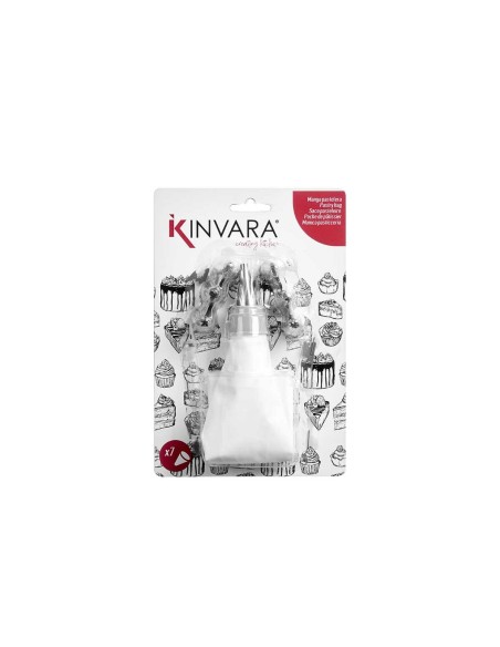 Poche à douille pour pâtisserie Kinvara KT213109 KT213109 Blanc (12 Unités)