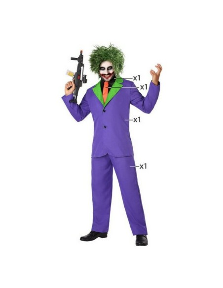 Déguisement pour Adultes Joker Violet Assassin (3 Pièces)