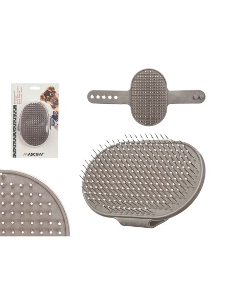 Brosse pour Chiens Mascow 335 335 Gris 13 x 3,5 x 10 cm (12 Unités)