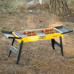 Barbecue Portable Aktive Acier 89 x 32 x 22 cm Jaune 2