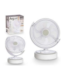 Ventilateur de Bureau Argon HJ-180-10 HJ-180-10 Blanc 30 W 21 x 28 x 32,5 cm 2