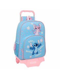 Cartable Lilo & Stitch Happy Bleu ciel 33 x 42 x 14 cm