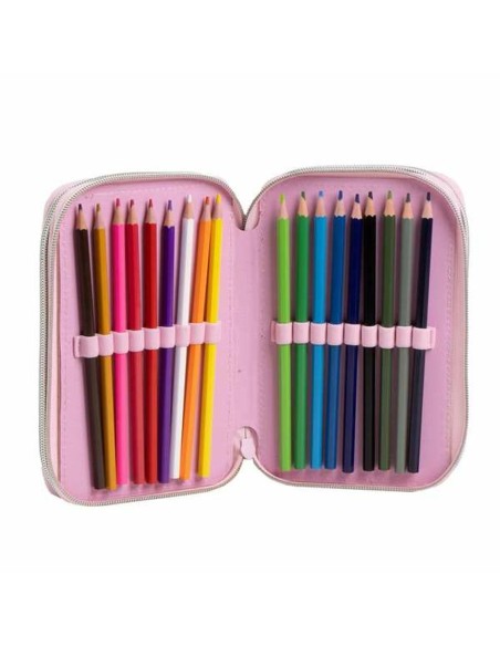 Pochette crayons Stitch Lila 12,5 x 6,5 x 19,5 cm