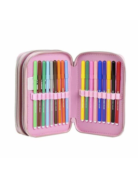 Pochette crayons Stitch Lila 12,5 x 6,5 x 19,5 cm