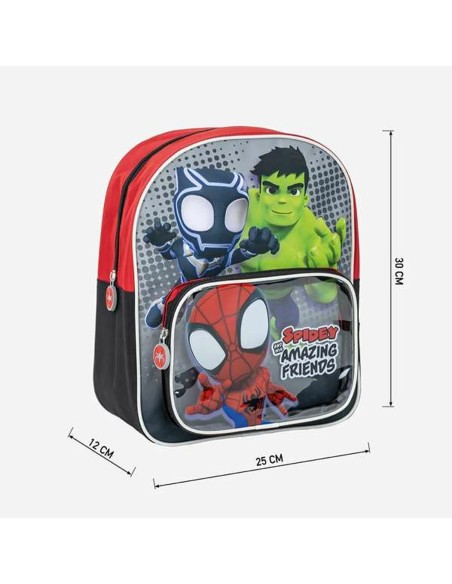 Cartable Spidey Rouge 25,0 x 30,0 x 1,2 cm