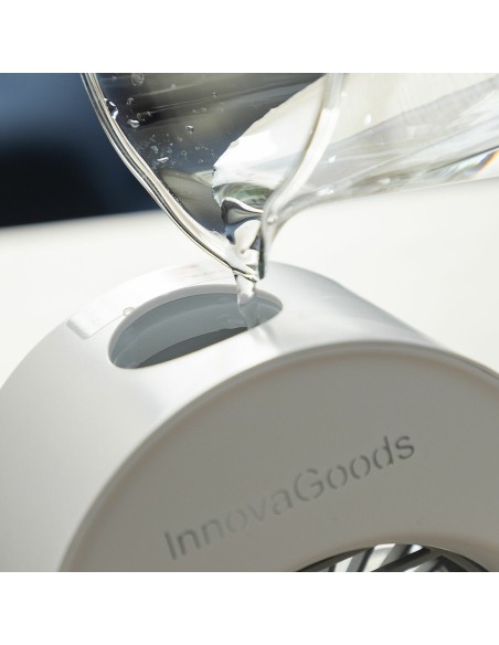 Mini-climatiseur Humidificateur à Ultrasons avec LED Koolizer InnovaGoods humidificador mini 200 ml Blanc ABS (Câble USB) (Recon
