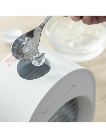 Mini-climatiseur Humidificateur à Ultrasons avec LED Koolizer InnovaGoods humidificador mini 200 ml Blanc ABS (Câble USB) (Recon