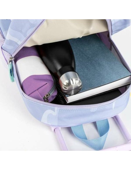 Cartable 3D avec roulettes Frozen Bleu Lila 25,0 x 31,0 x 10,0 cm