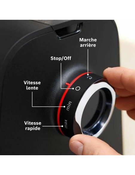 Hachoir BOSCH MFWS660B Noir Métal Acier inoxydable Plastique 500 W