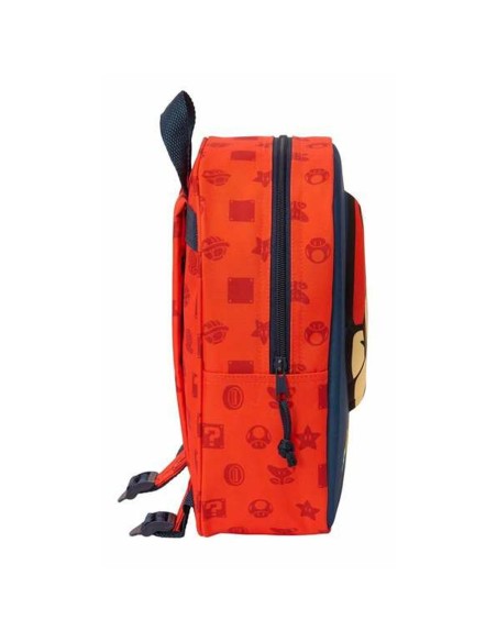 Cartable Super Mario Rouge 22 x 27 x 10 cm 3D