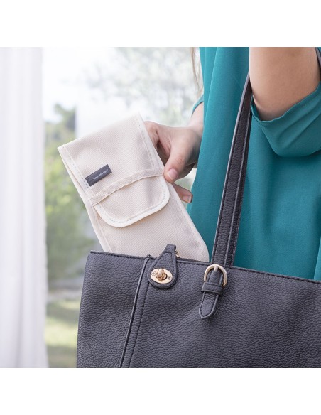 Ensemble de Pinceaux de Maquillage en Bois avec Trousse Miset InnovaGoods 5 Unités