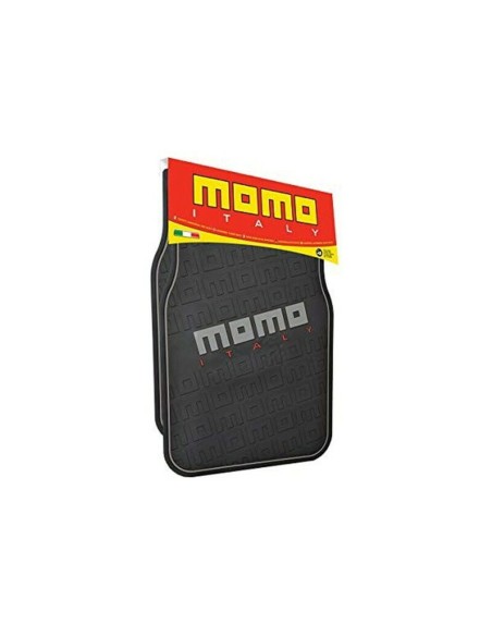 Set de tapis de voitures MOMO CM009BG Noir/Rouge PVC