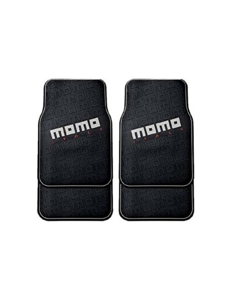 Set de tapis de voitures MOMO CM009BG Noir/Rouge PVC