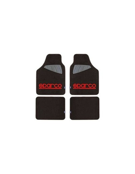 Set de tapis de voitures Sparco SPC1903 Universel Noir/Rouge (4 pcs)