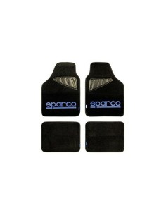 Set de tapis de voitures Sparco SPC1901 Universel Noir/Bleu (4 pcs)