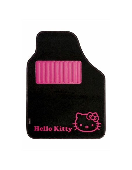 Set de tapis de voitures Hello Kitty Noir Rose (4 pcs)