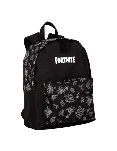 Cartable Fortnite Dark black Noir 41 x 31 x 13,5 cm Réfléchissant