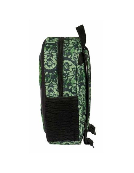Sac à dos enfant 3D Hulk Noir Vert 27 x 33 x 10 cm