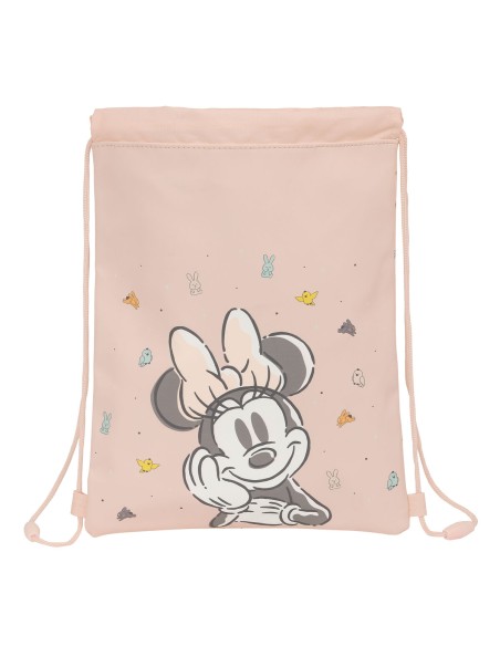 Sac à dos serré par des ficelles Minnie Mouse Baby 26 x 34 x 1 cm