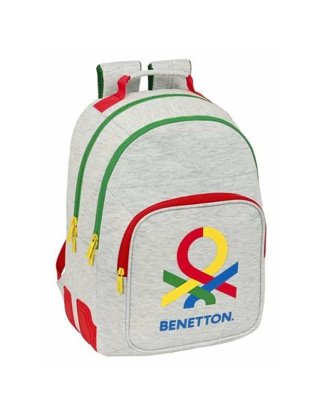 Cartable Benetton Pop Gris 32 x 42 x 15 cm