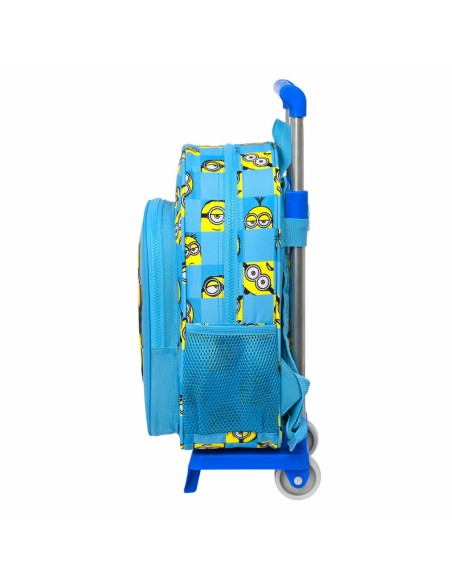 Cartable à roulettes Minions Minionstatic Bleu 26 x 34 x 11 cm