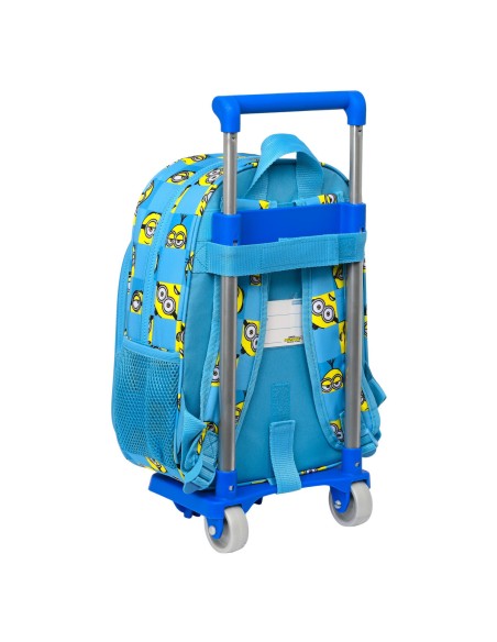 Cartable à roulettes Minions Minionstatic Bleu 26 x 34 x 11 cm