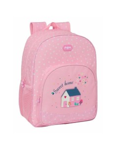 Cartable Glowlab Kids Sweet Home Rose 33 x 42 x 14 cm
