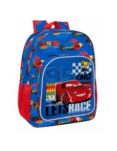 Cartable Cars Race Ready Bleu 33 x 42 x 14 cm