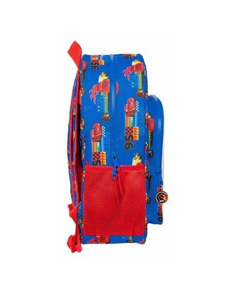Cartable Cars Race Ready Bleu 33 x 42 x 14 cm