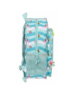Cartable Spongebob Stay positive Bleu Blanc 2