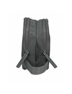 Trousse Fourre-Tout Double Safta Basic Gris 21 x 8 x 6 cm 2