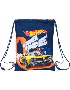 Sac à dos serré par des ficelles Hot Wheels Speed club Orange Blue marine 26 x 34 x 1 cm